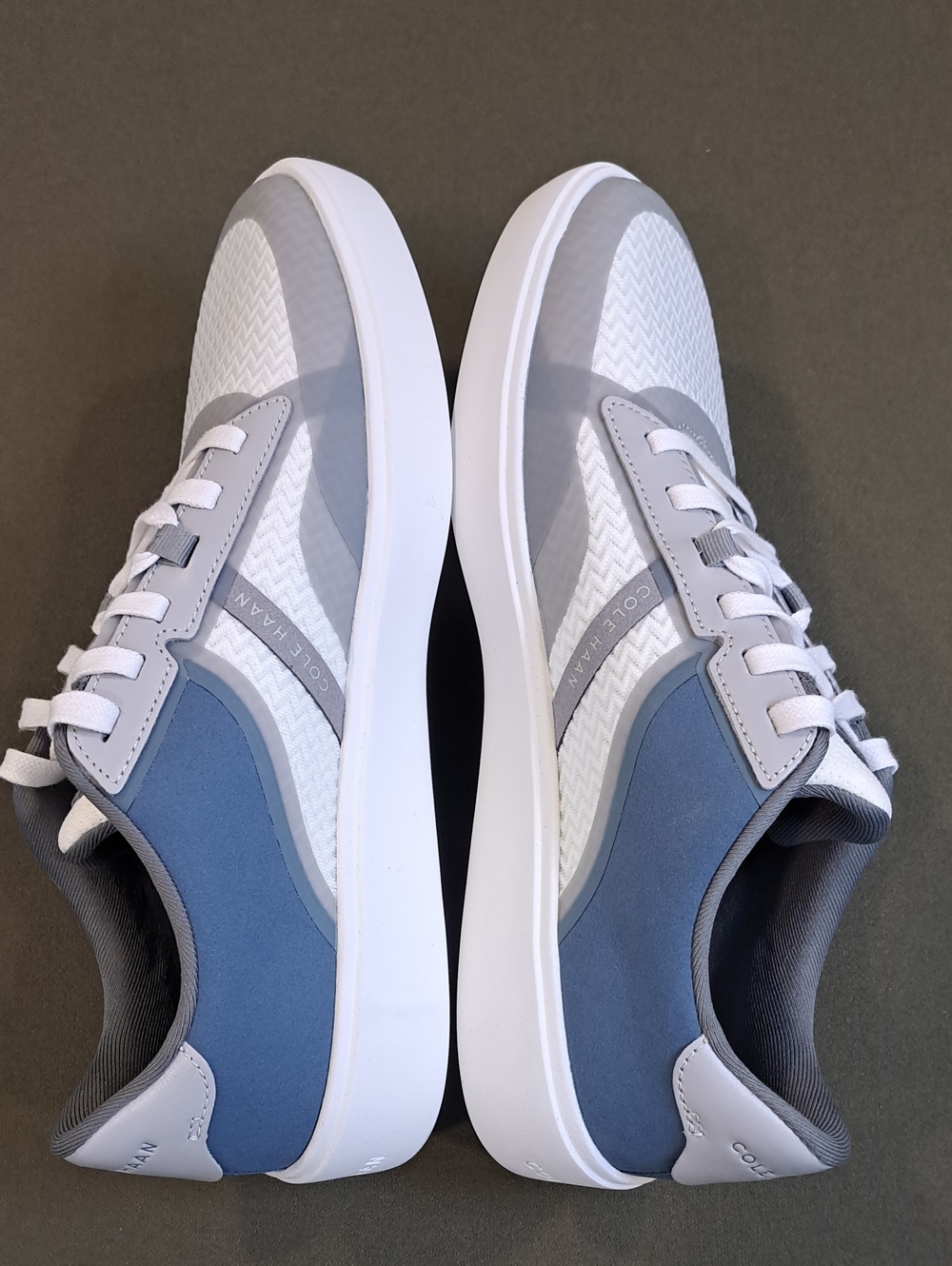 Cole Haan Grand Crosscourt Winner Sneaker - Sea Stone/Blue/White - Men's 11.5 - Picture 6 of 10